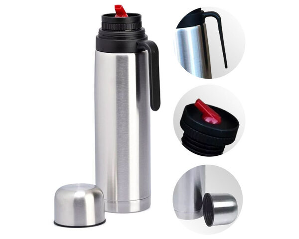 TERMO MEDIA MANIJA PLATEADO1 L