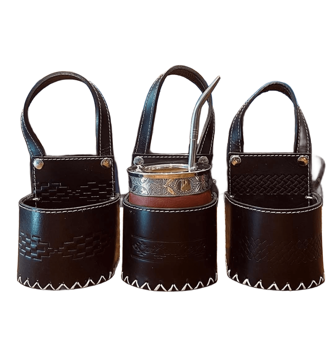 PORTA MATE PARA AUTO 100% CUERO PREMIUM - Imagen 2