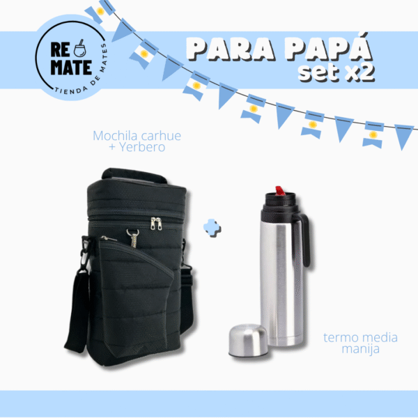 SET X3 BOLSO/MOCHILA PANAL + YERBERO + TERMO