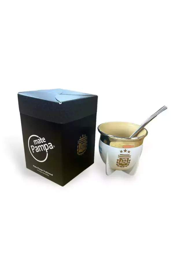 MATE PAMPA BOCA ABIERTA FÚTBOL - Imagen 2