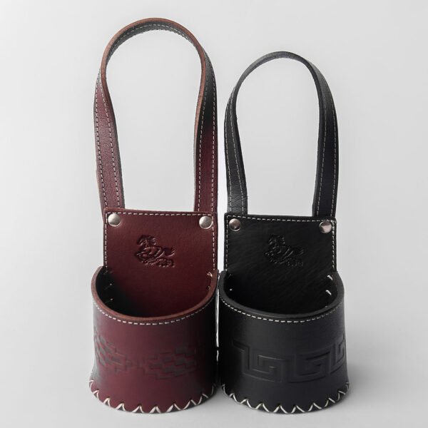 PORTA MATE PARA AUTO 100% CUERO PREMIUM