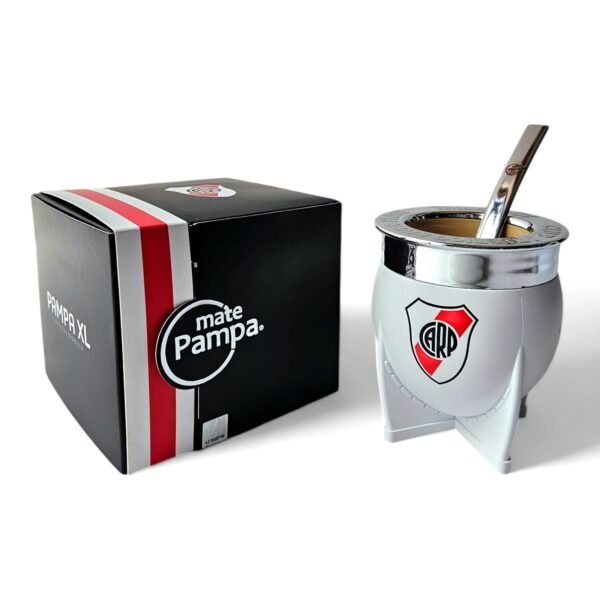 Pampa  XL River Plate con bombilla