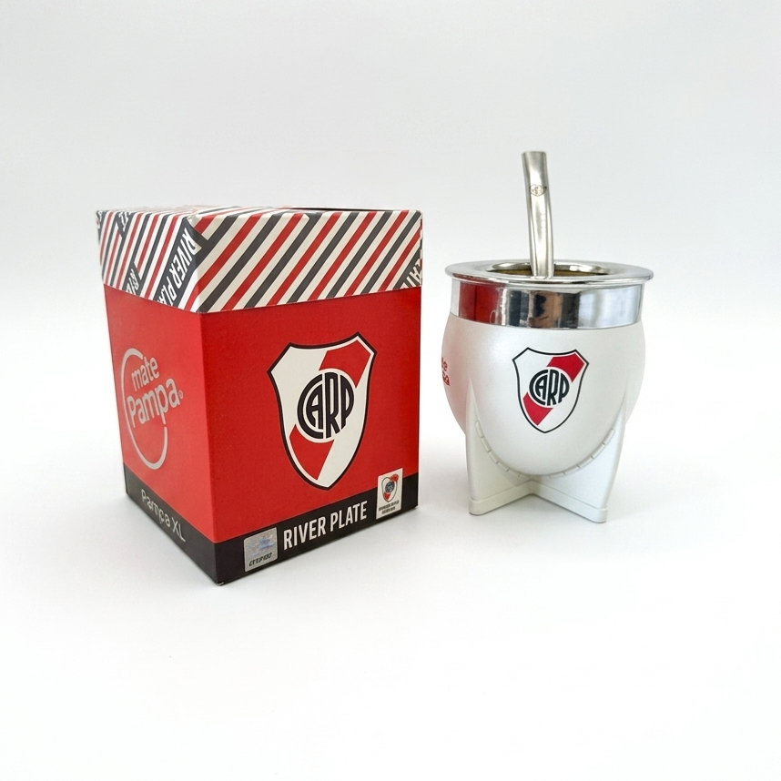 PAMPA XL RIVER PLATE CON BOMBILLA - Imagen 2