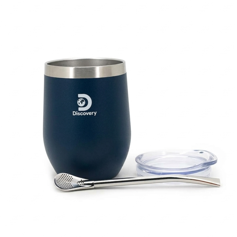 MATE TERMICO DISCOVERY ANTIVUELCO 350 ML CON BOMBILLA - Imagen 2