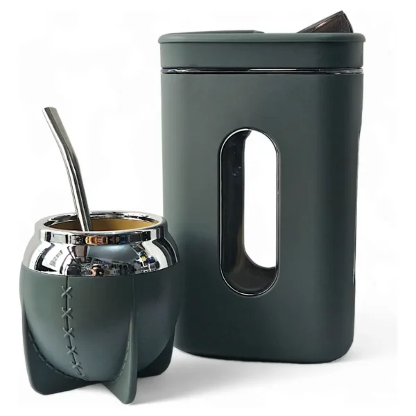 KIT PAMPA  MATE + YERBERO + BOMBILLA