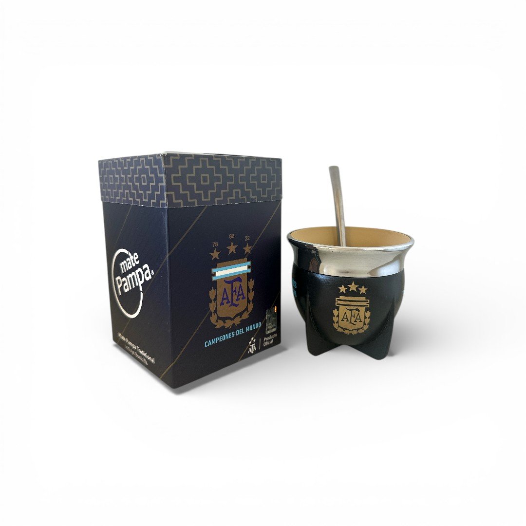 Mate Pampa boca abierta fútbol con bombilla - Imagen 4