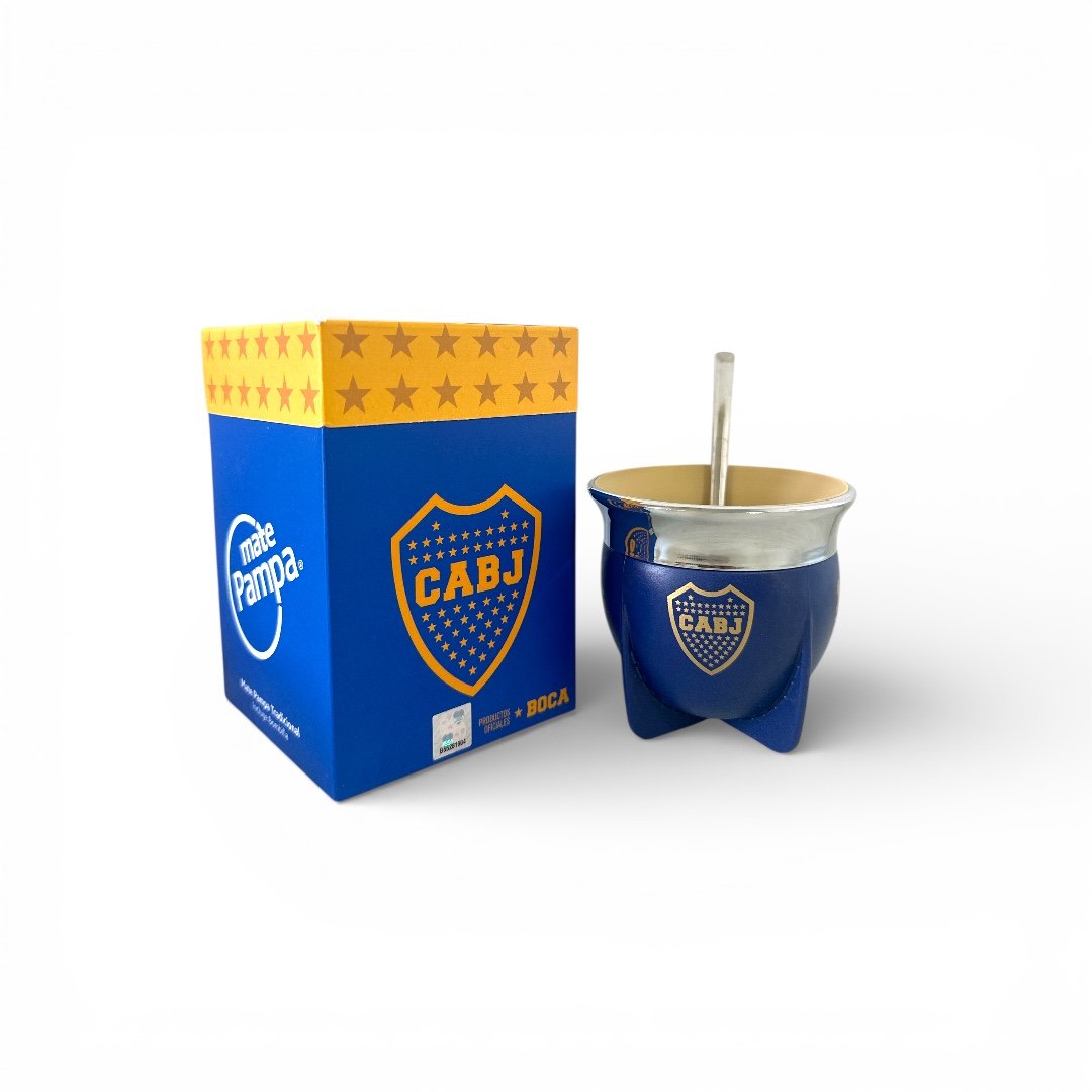 Mate Pampa boca abierta fútbol con bombilla - Imagen 6