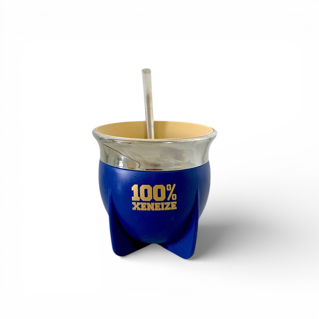 Mate Pampa boca abierta fútbol con bombilla - Imagen 7