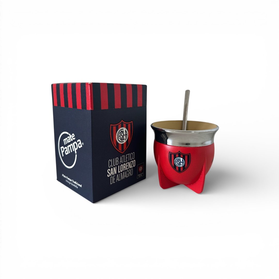Mate Pampa boca abierta fútbol con bombilla - Imagen 16