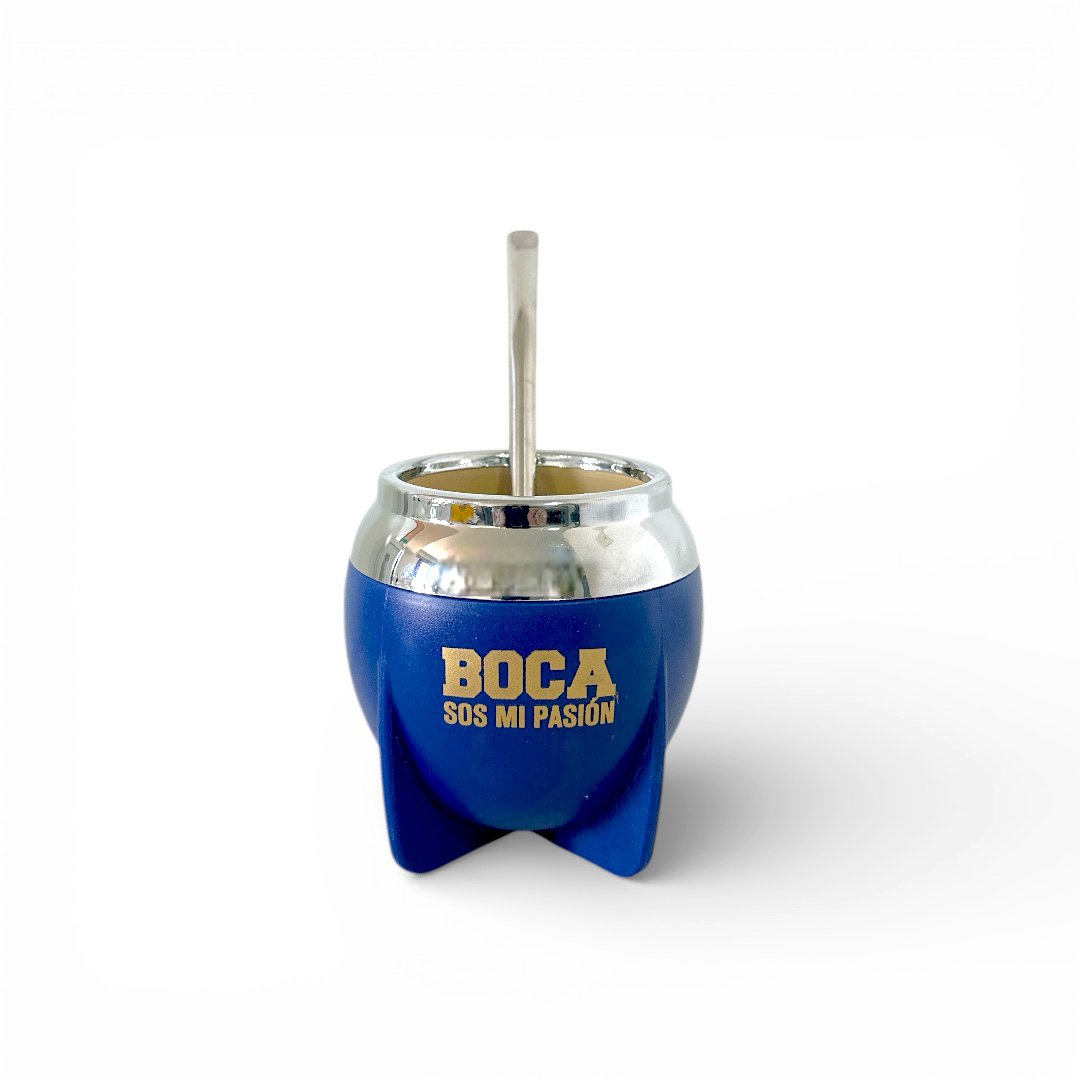 Mate Pampa fútbol boca cerrada con bombilla - Imagen 7
