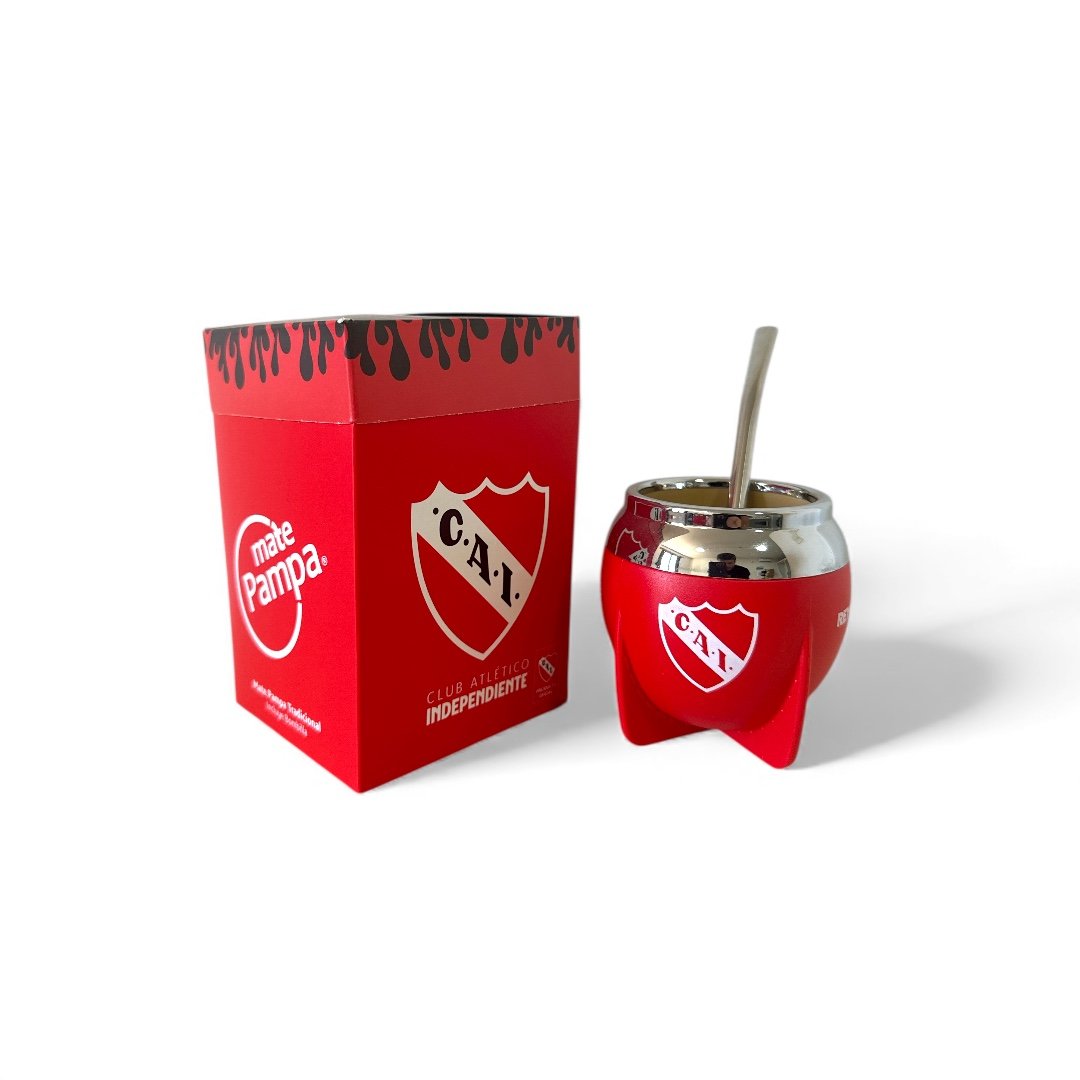 Mate Pampa fútbol boca cerrada con bombilla - Imagen 9