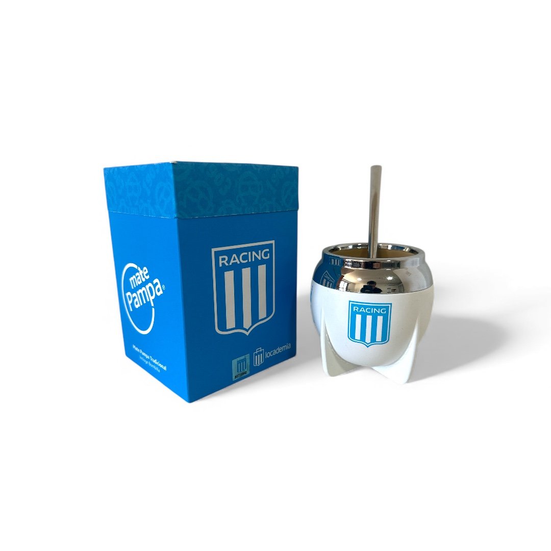 Mate Pampa fútbol boca cerrada con bombilla - Imagen 12
