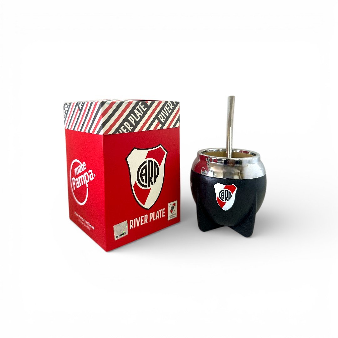 Mate Pampa fútbol boca cerrada con bombilla - Imagen 15