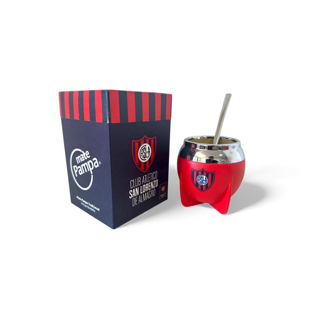 Mate Pampa fútbol boca cerrada con bombilla - Imagen 18