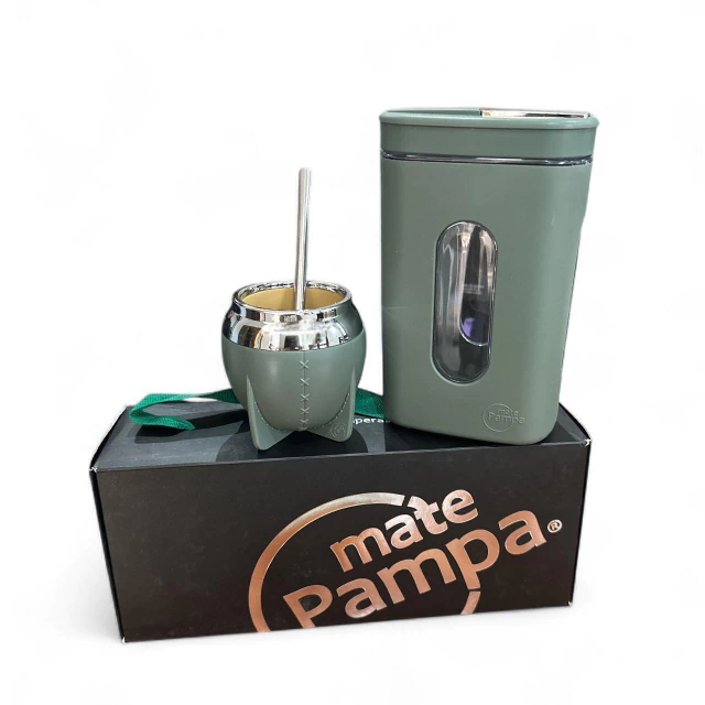 KIT PAMPA MATE + YERBERO + BOMBILLA - Imagen 6