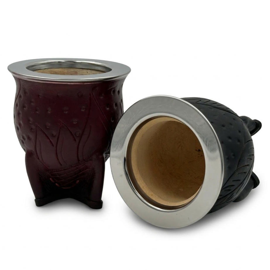 CAMIONERO ACERO CUERO LABRADO