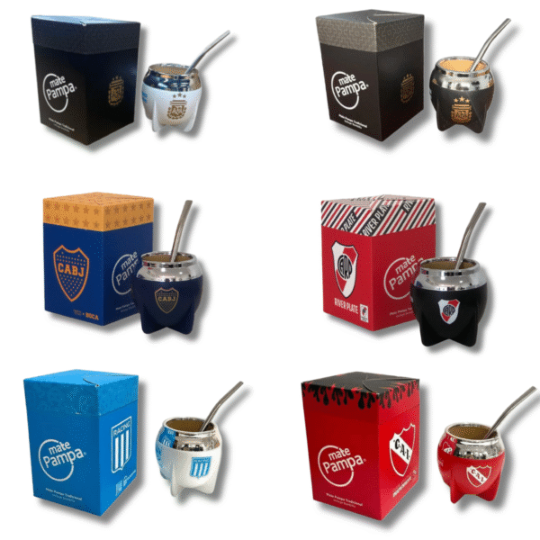 MATE PAMPA FÚTBOL  BOCA CERRADA