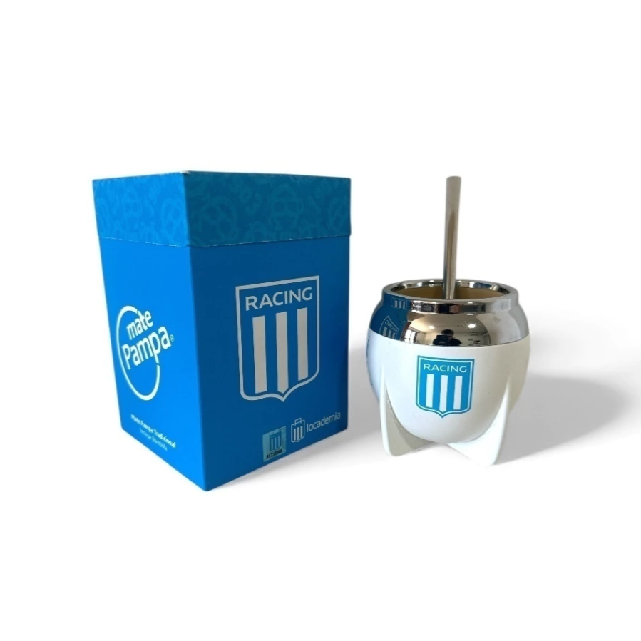 MATE PAMPA FÚTBOL BOCA CERRADA CON BOMBILLA - Imagen 6