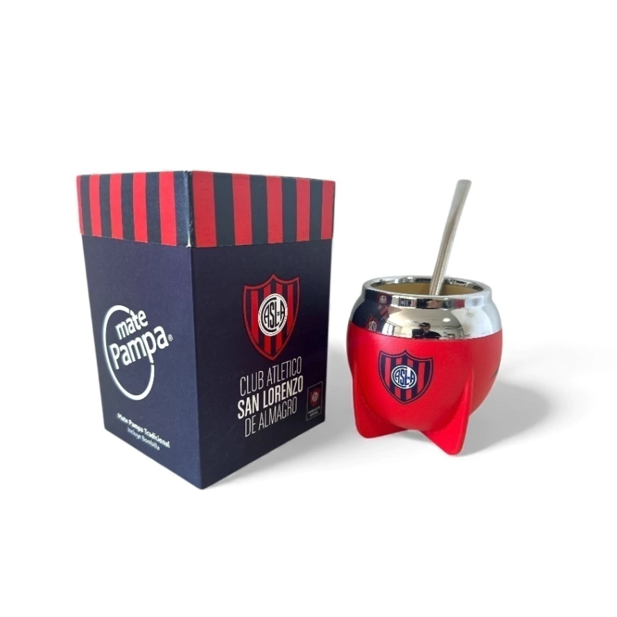 MATE PAMPA FÚTBOL BOCA CERRADA CON BOMBILLA - Imagen 8